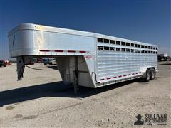 2014 Featherlite 24' T/A Aluminum Livestock Trailer 