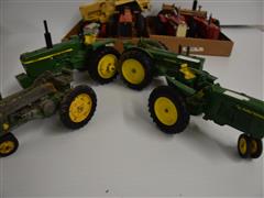 Flat Of John Deere Die-cast Tractors 