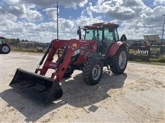 2018 Mahindra 9110S 4WD Compact Utility Tractor W/Loader 