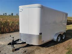 2017 Sharp 12' T/A High Clearance Enclosed Trailer 