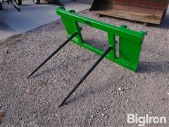 MDS 2 Tine Bale Fork W/Global Cat 2 Plate 