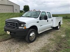 2002 Ford F550 2WD Crew Cab Service Truck 