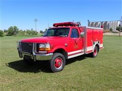 1995 Ford F350 4x4 Dually Fire Truck 