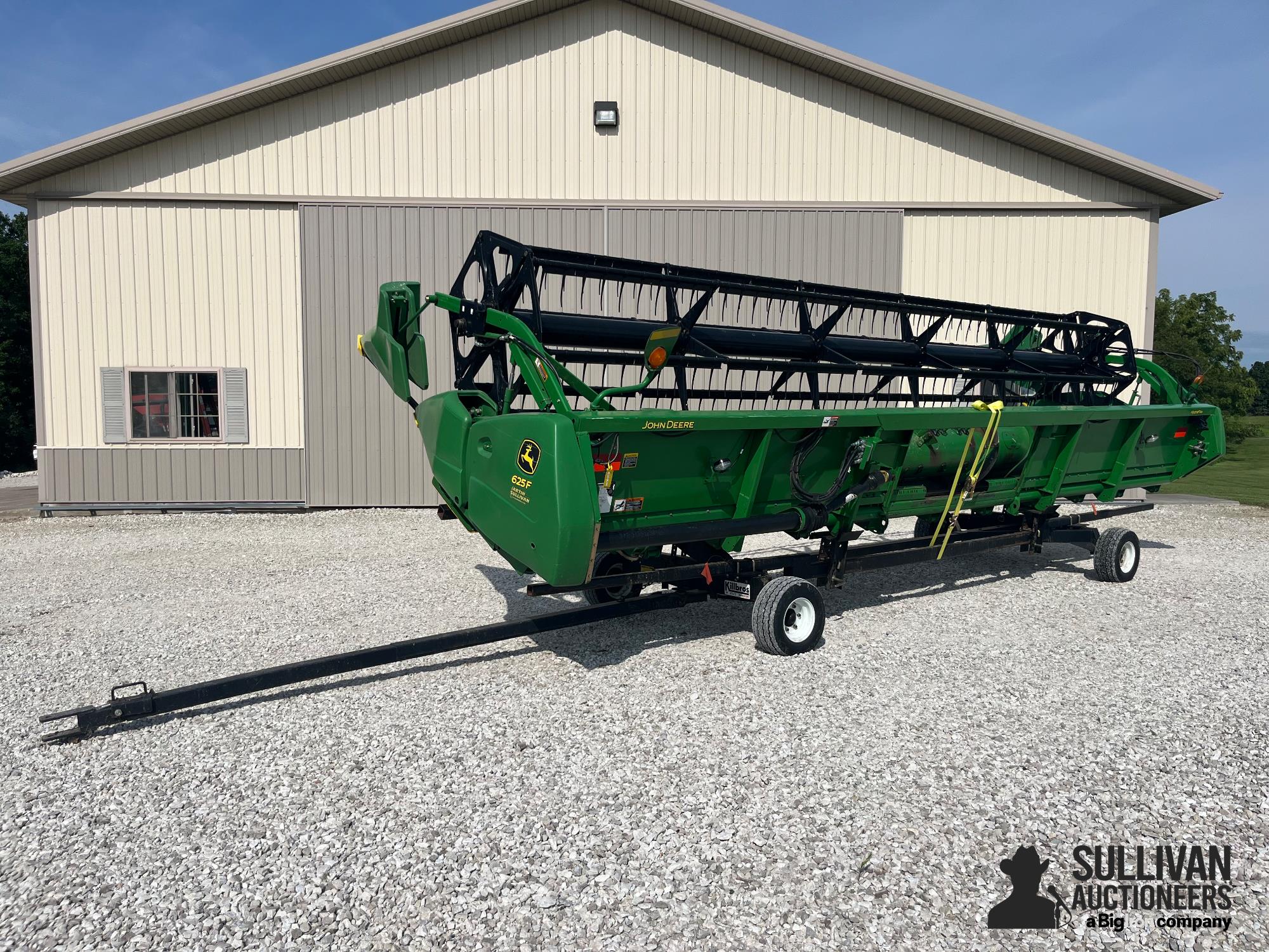 2010 John Deere 625F 25' Hydraflex Platform W/header Trailer 