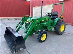 1999 John Deere 790 MFWD Tractor W/loader 