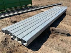 6” Square Galvanized Steel Posts 