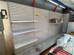 Lozier Metal Display Pegboard & Shelves 