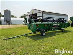 John Deere 625F 25' Platform Flex Header W/Header Trailer 