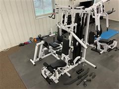 Body Solid EXM 2750 Multi-Station Home Exercise Gym 