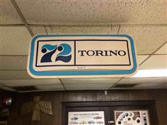 1972 Torino Plastic Showroom Sign 