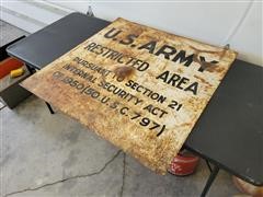 U.S Army Sign 