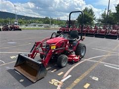 Mahindra EMAX 25S Compact Utility Tractor W/Mid Mount Mower 