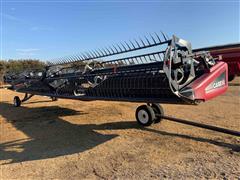 2009 Case IH 2152 G156915 Draper Head W/Trailer 