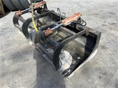 72" Skid Steer Grapple Bucket 