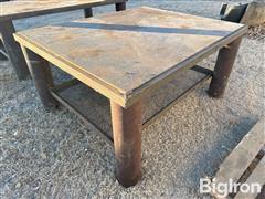 Shop Built Steel Bench 