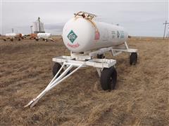 1000 Gallon Trailer Mounted Anhydrous Tank 