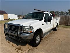 2002 Ford F250 4x4 Extended Cab Service Pickup 