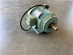 Leeson 10 HP Electric Motor 3 Phase 