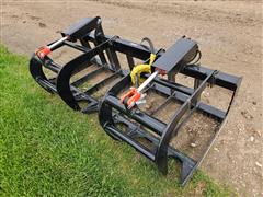 2023 Mid-State 70" Brush Grapple Skid Steer Attachment 