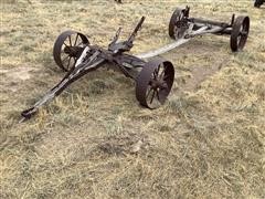 Antique Steel Wheel Wagon Running Gear 