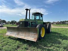 1980 John Deere 8440 4WD Tractor W/Dozer Blade 