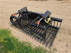 2024 Mid-State Rock/Brush Grapple Skid Steer Attachment 