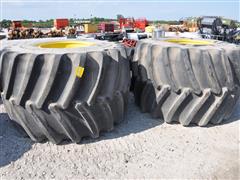 Firestone 1250/45-32 Tires On John Deere 10-bolt Wheels (BID PER UNIT) 