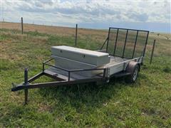 Homemade 10’x64” S/A Utility Trailer W/Ramps 