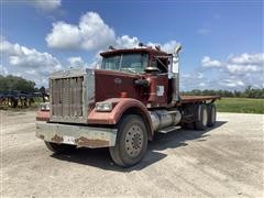 1985 Volvo / White Autocar T/A Flatbed Truck 