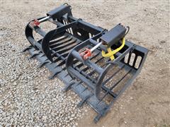 2022 Mid-State Rock/Brush Grapple Skid Steer Attachment 