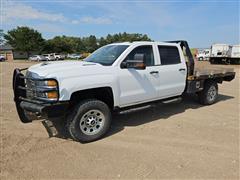 2017 Chevrolet Silverado 3500 4x4 Crew Cab Flatbed Pickup 