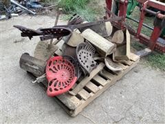 Assorted Cast & Steel Tractor Seats 