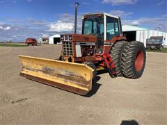 1978 International 1486 2WD Tractor W/Blade 