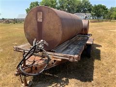 T/A Flatbed Trailer W/Fuel Tanks 