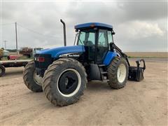 2006 New Holland TV145 4WD Bi-Directional Tractor W/84LB Grapple Loader 