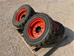 PrimeX 10-16.5 Foam Filled Skid Steer Tires On Rims 
