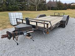 2007 H&H 18+2 T/A Industrial Equipment Flatbed Trailer 