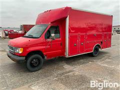 2001 Ford E350 Cutaway 14' S/A Service Utility Van 