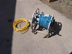 Hose Reel W/Electrical Cords 