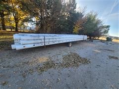 Plastic Irrigation Gated Pipe & Pipe Trailer 