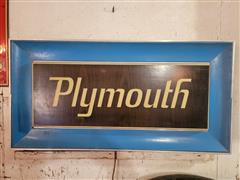 Plymouth Light Up Sign 
