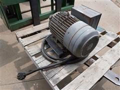 General Electric 10HP Single Phase Motor 