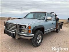 1989 Chevrolet 2500 4x4 Extended Cab Flatbed Pickup 