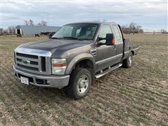 2008 Ford F250 Super Duty 4x4 Flatbed Pickup 