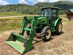 2007 John Deere 5525 MFWD Tractor W/Loader 