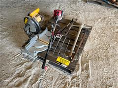 Dewalt DW705 12” Compound Miter Saw & Shop Tools 