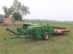 John Deere 348T Small Square Baler W/Accumulator 