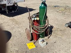 Esab W-300 Oxygen/ Accetylene Torch & Cart 