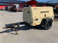 2015 Doosan P185WDZ-T4F 185 CFM Portable Air Compressor 