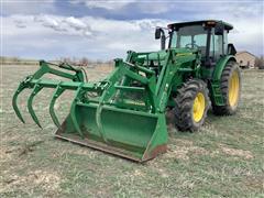 2014 John Deere 6130D MFWD Tractor W/Loader 